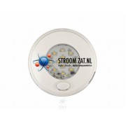 Led Interieurverlichting voorzien warm white licht 24V witte rand & schakelaar rond 80